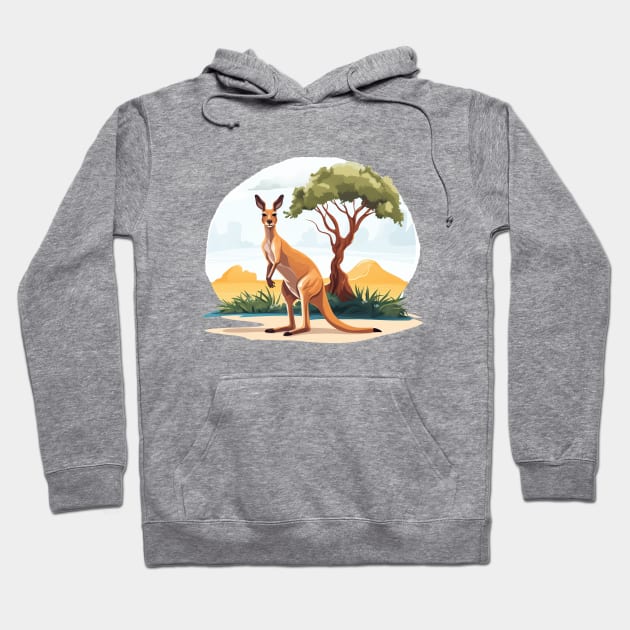 Cute Kangaroo Hoodie by zooleisurelife